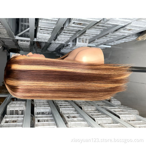 Raw Indian Cuticle Aligned Virgin Human Hair Hd Lace Frontal Closure Wig Pre Plucked Deep Wave 13X4 Lace Front Human Hair Wigs